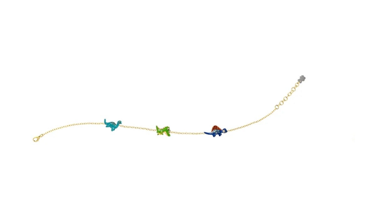 Bracciale Nanan  Dinosauri Argento