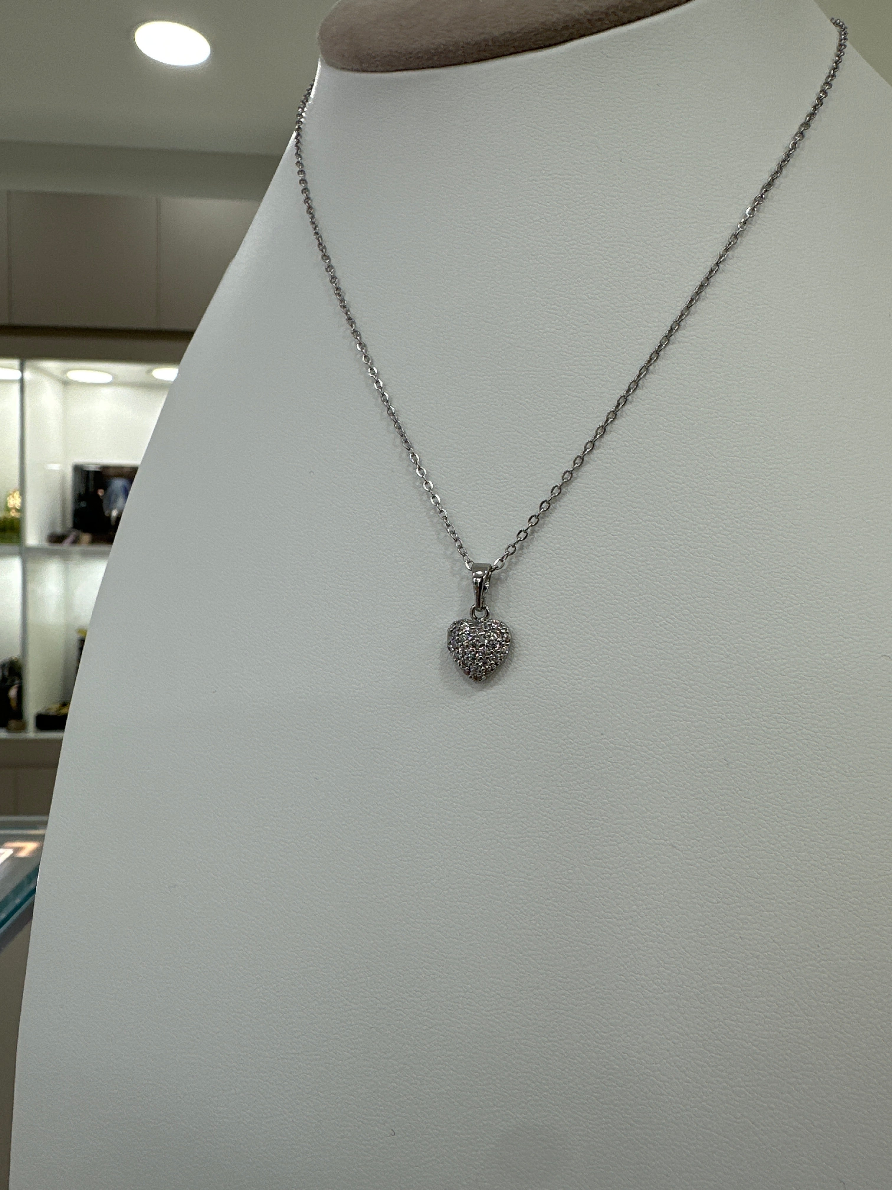 COLLANA CUORE MINI BOMBATO