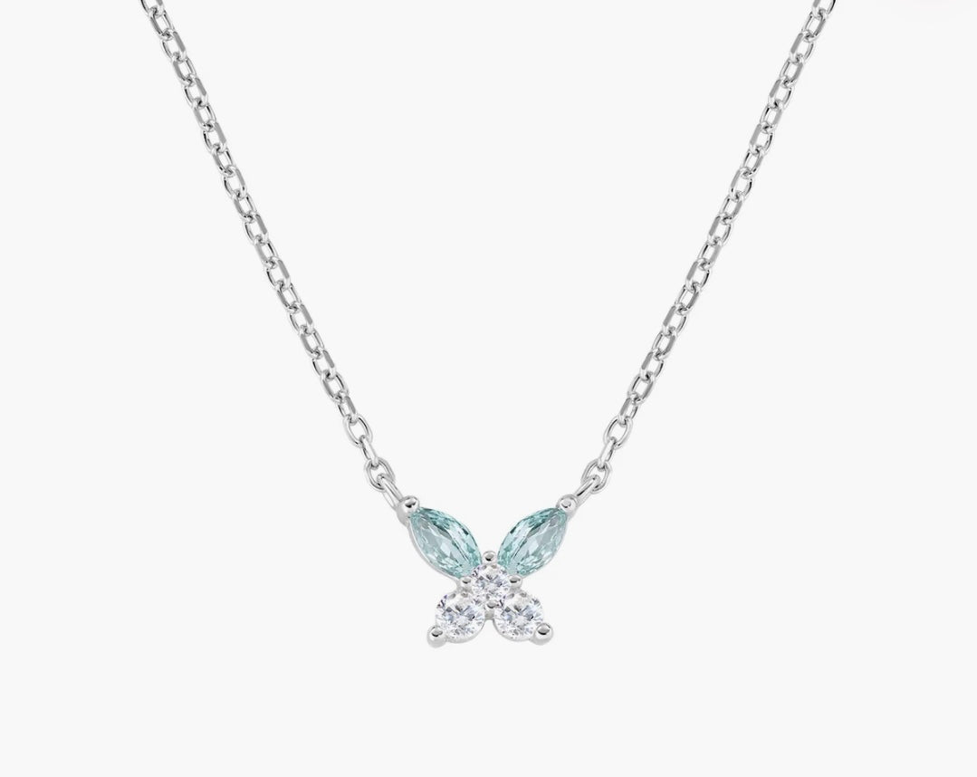Collana Petali Blu London in Argento 925