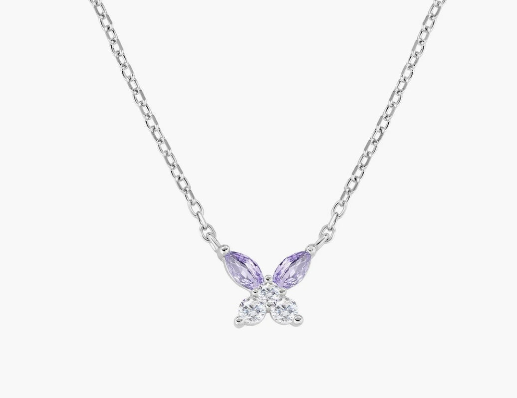 Collana Petali Lilla in Argento 925
