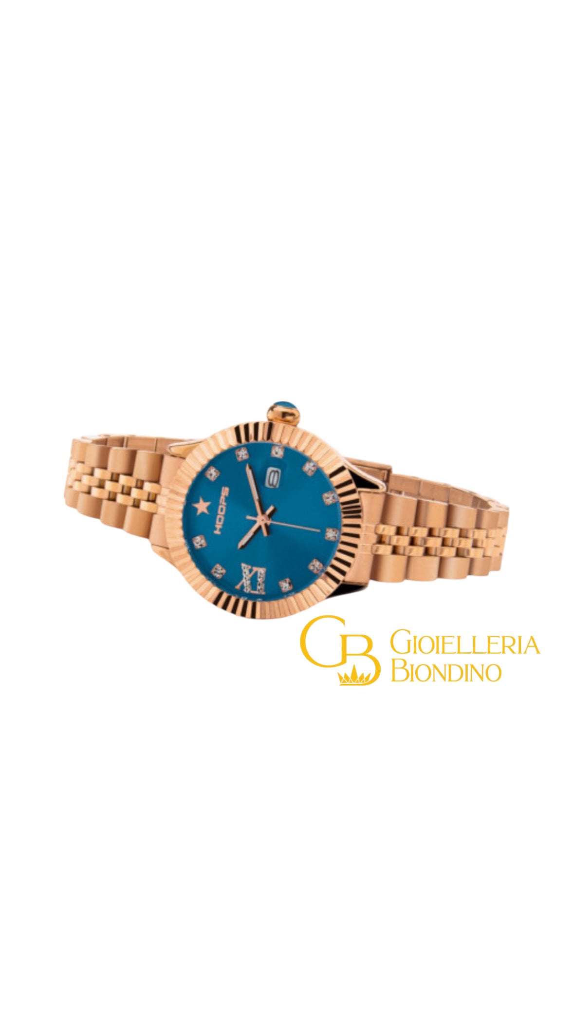 HOOPS New Luxury Diamonds Gold classic blu