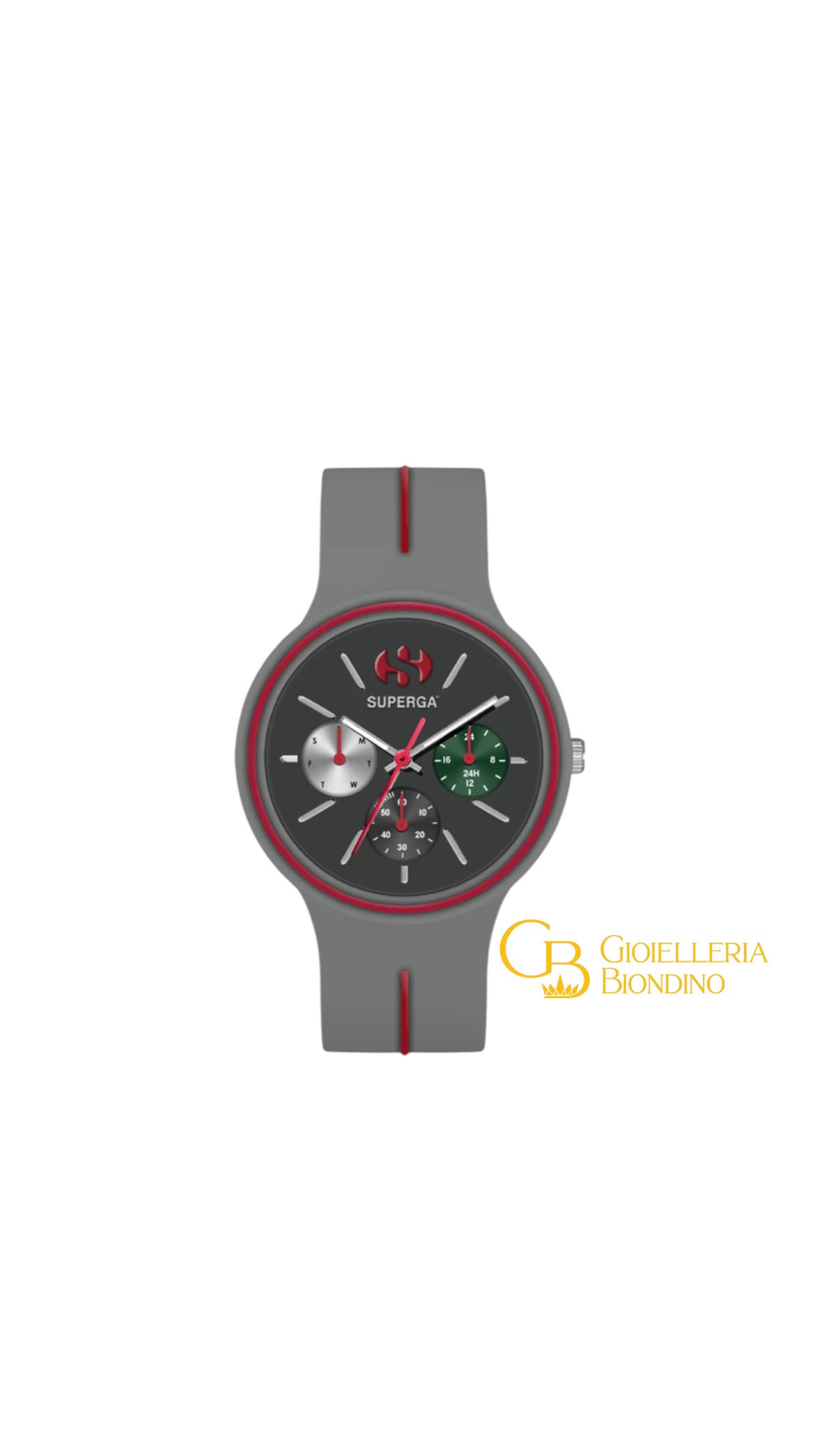 SUPERGA Multifunzione Grigio e Rosso (large)