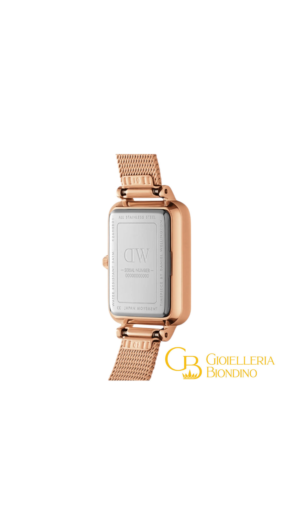 DANIEL WELLINGTON Quadro Lumine Bezel Melrose Pink MOP  DW00100669
