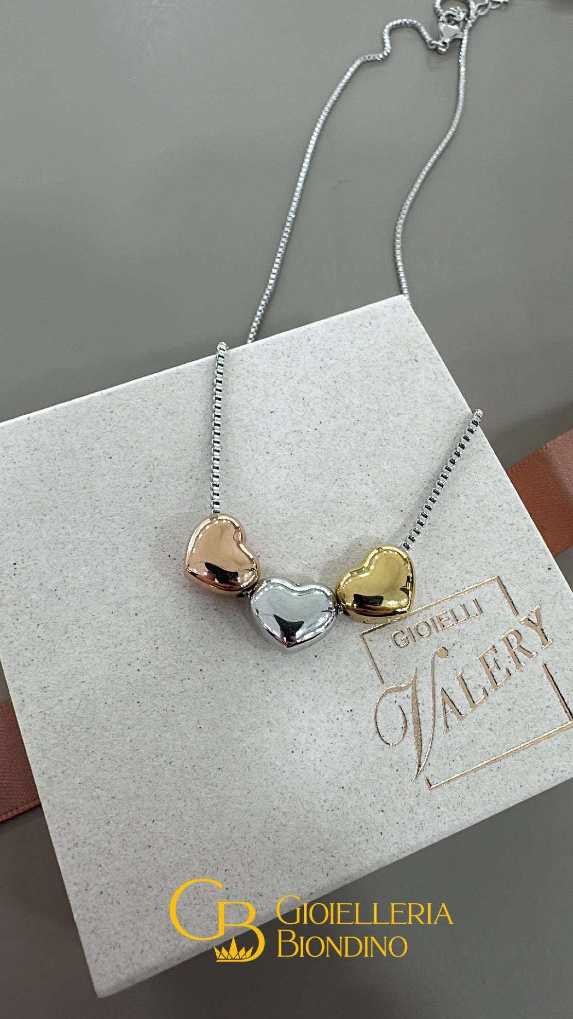 COLLANA VALERY TRE CUORI